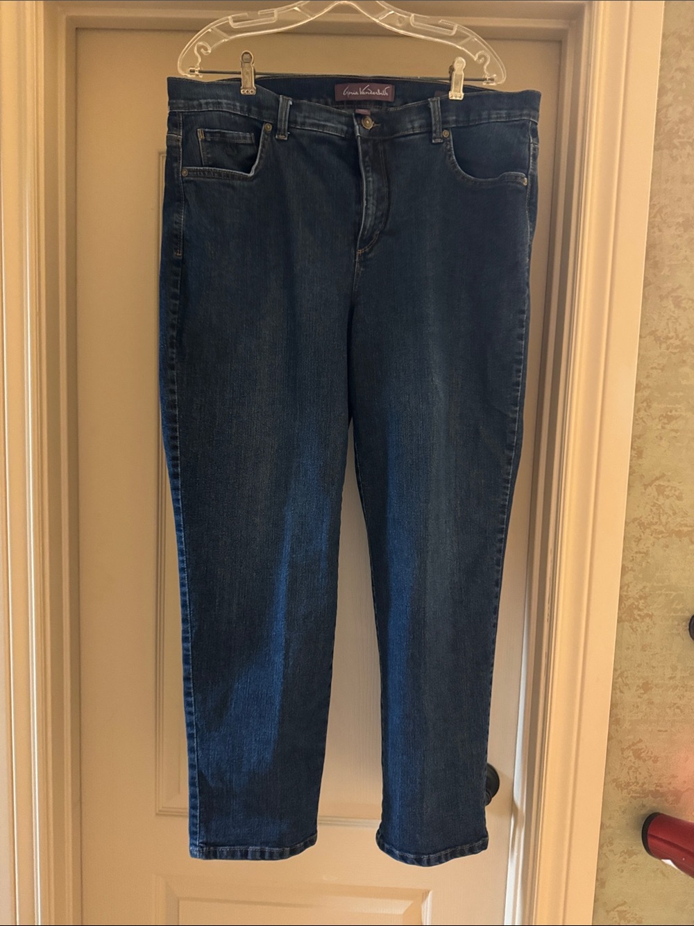 Gloria Vanderbilt Dark Blue Straight Leg Jeans